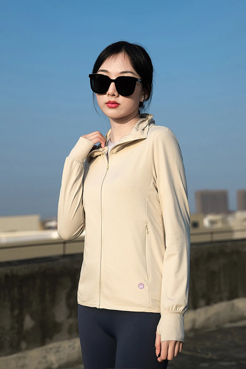 Summer Ice Silk Sunscreen Coat Couple Sports Casual Jacket Breathable Comfortable Outdoor UV Protection Outerwear