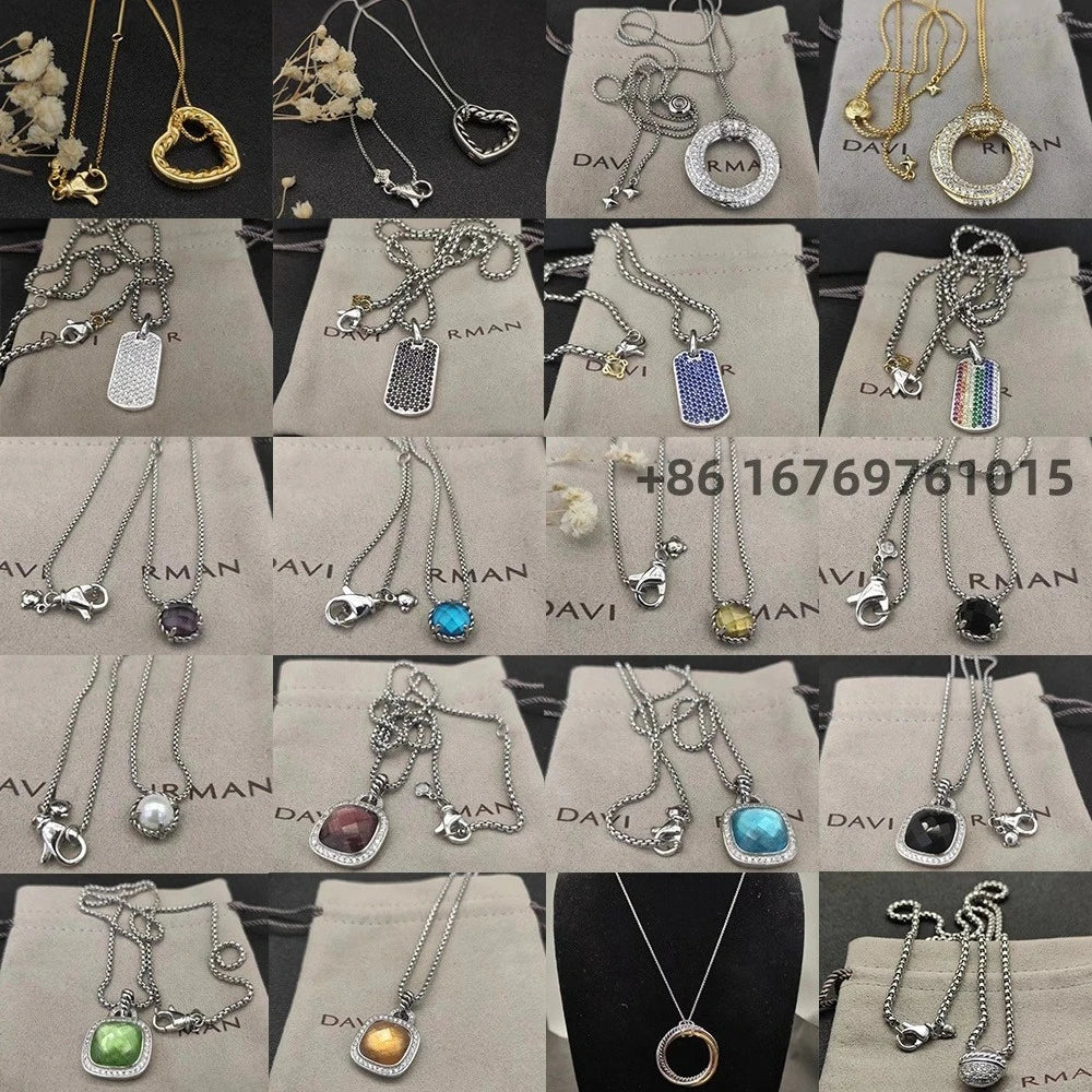 2026 New Classical Style Women's Pendant Necklace Simplicity Exquisite Diamond Elegant and Exquisite Jewelry Any Occasion XL03