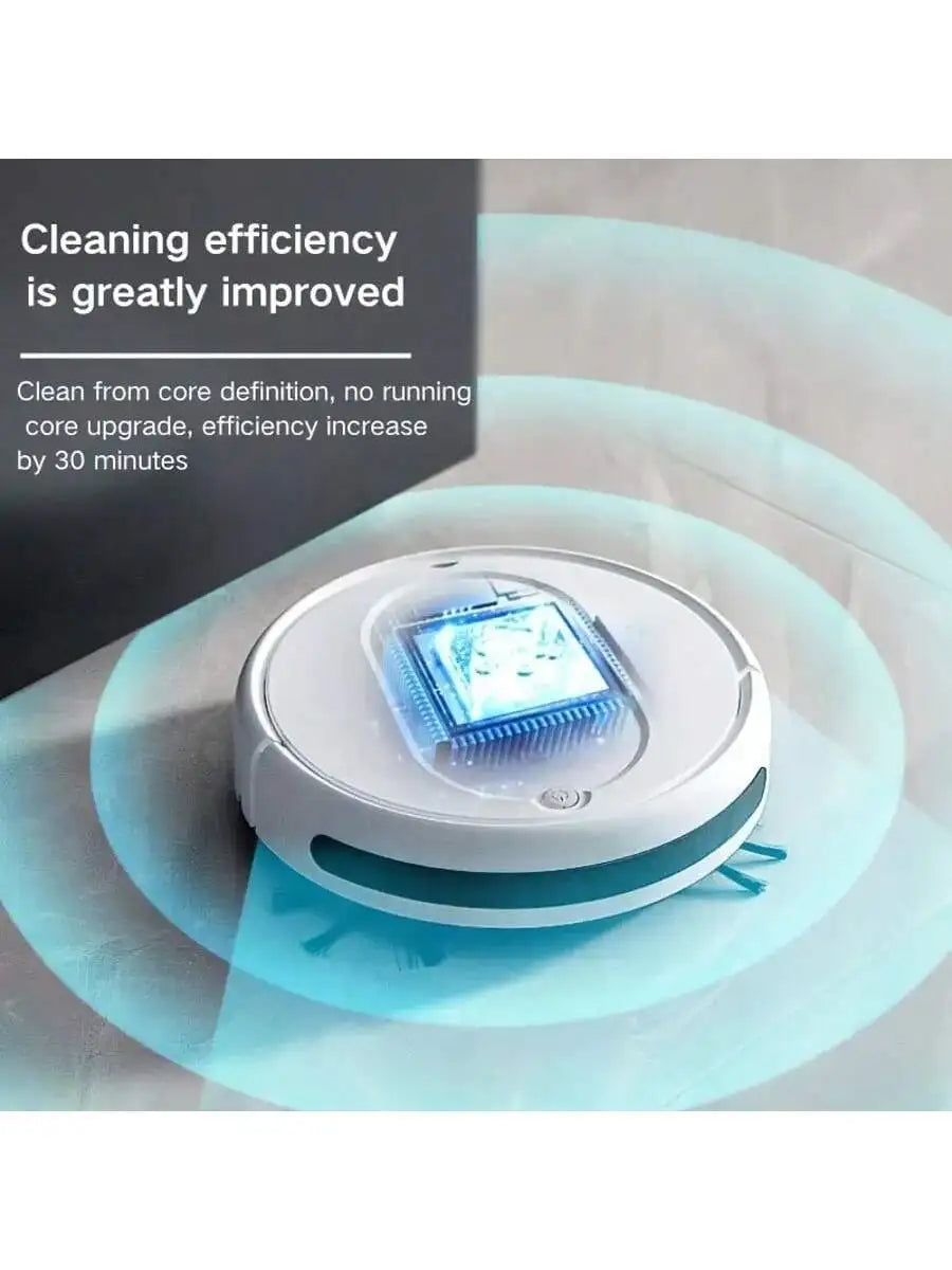 Three in One Vacuum Cleaner, Suitable for Floor Cleaning, Pet Hair Cleaning, Paper and Garbage Cleaning, Multi-functional Robot Vacuum Cleaner, 1500Pa Suction, 150 Minute Battery Life, Powerful Cleaning Upgraded
