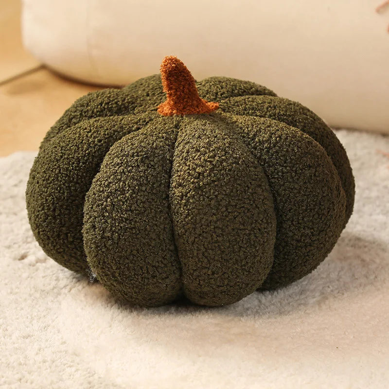 Cute Pumpkin Plush Throw Pillow Super Soft Waist Cushion Window Seat Pad Halloween Pumpkin Decor 15-35cm