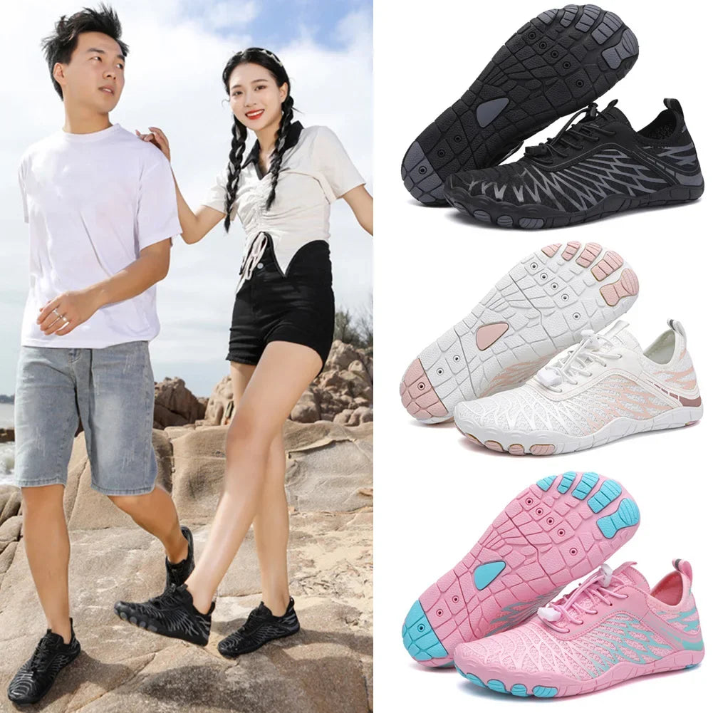Unisex Barefoot Shoes Outdoor Beach Water Sports Upstream Aqua Shoes Men Women Gym Running Fitness Sneakers Swimming Footwear