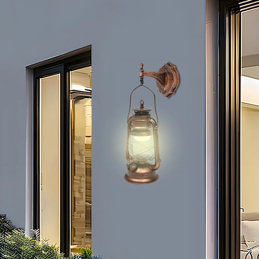 Wall Light Outdoor Outdoor Lamp Antique Hanging Outdoor Lanterns Suitable for Indoor and Outdoor Lighting Yards Facades Bronze