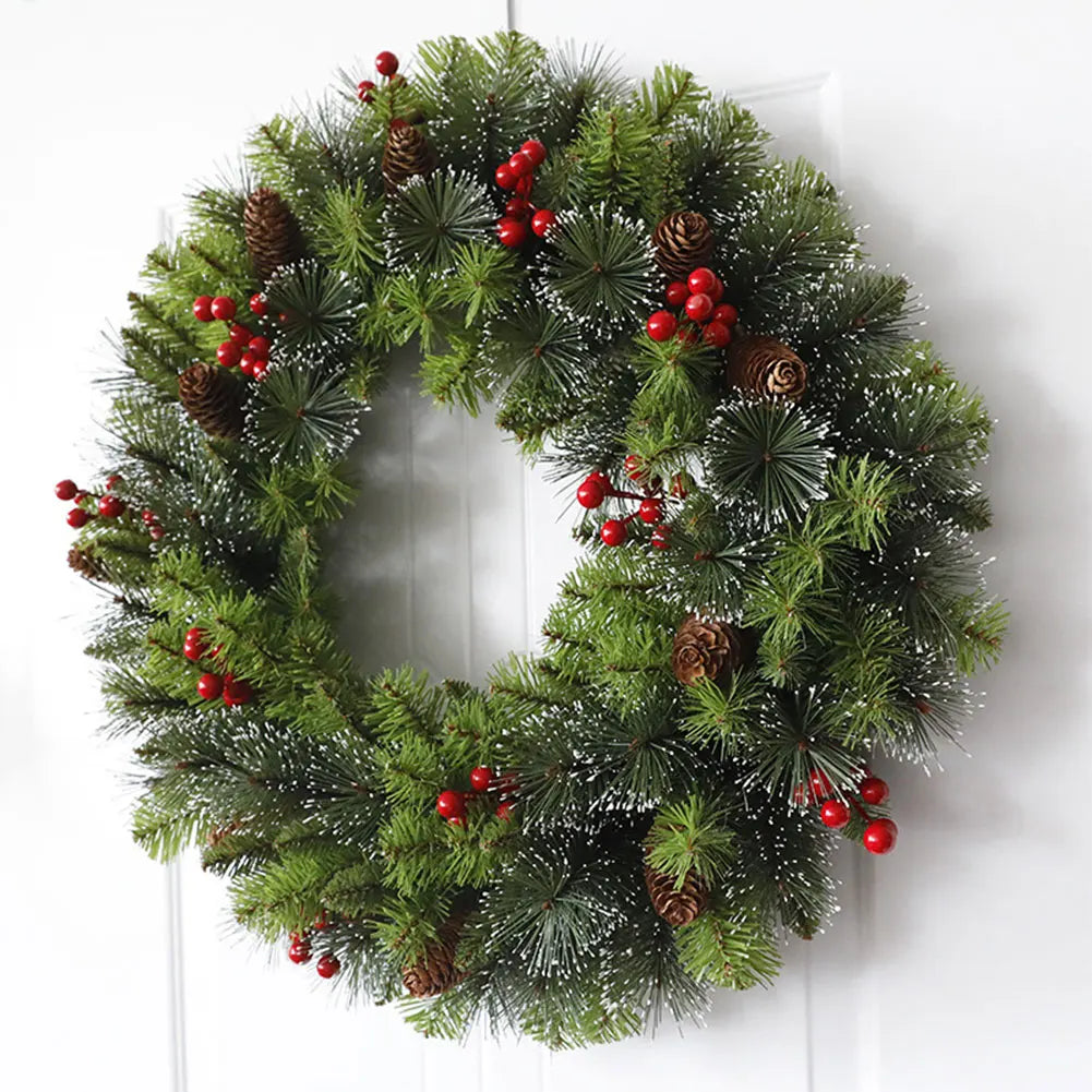 Christmas Hanging Garland Artificial Lighting Holiday Art Wreath Festival Theme Multifunctional Party New Year Decor Props