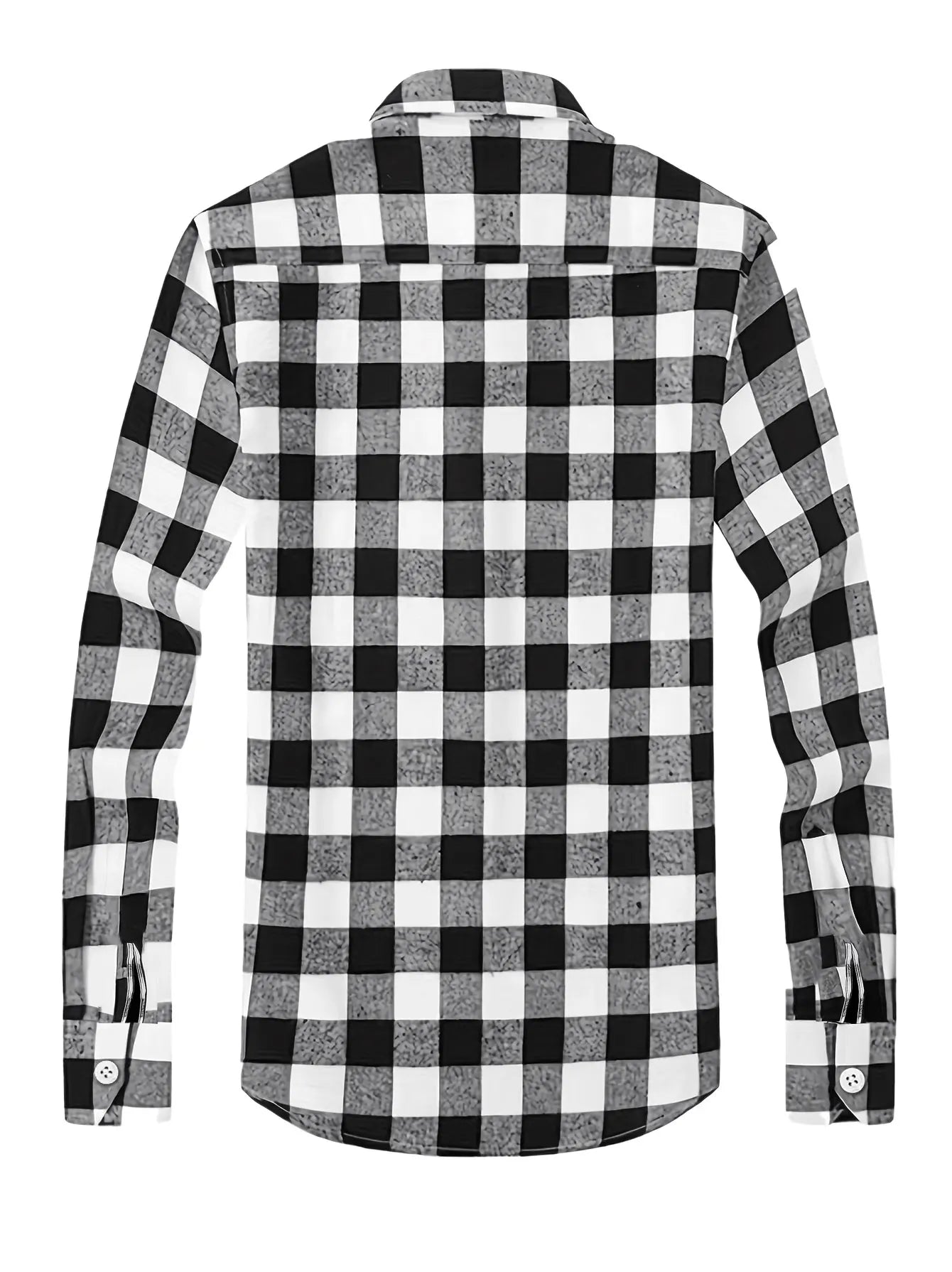 Fashion‑Comfortable Men's Long‑Sleeve Casual Shirt for Spring and Autumn, Classic Turn‑Down Collar with Buttons and Chest Pocket, Versatile Blouse