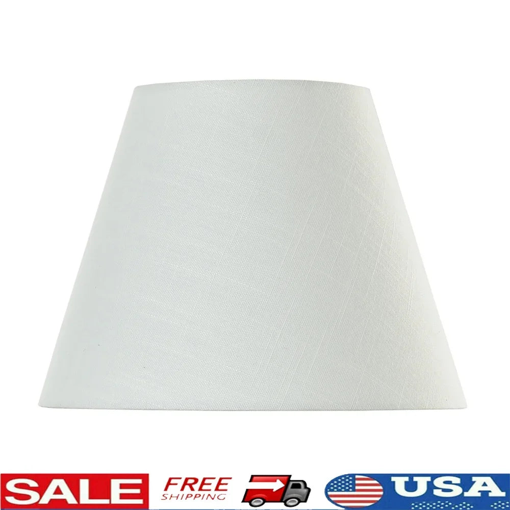 White Textured Fabric Empire Lamp Shade Decorative Lighting Fixture Home Decor Floor Bedside Lamp Shade Polyester Material