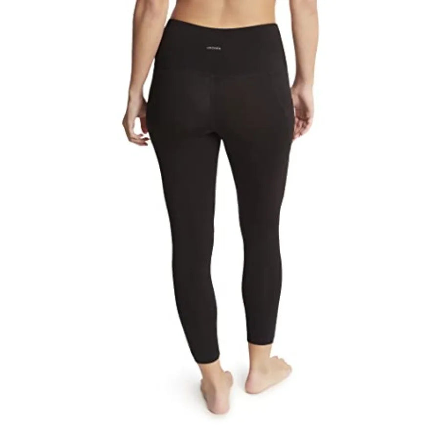 Women's Cotton Stretch Basic 7/8 Legging with Side Pocket