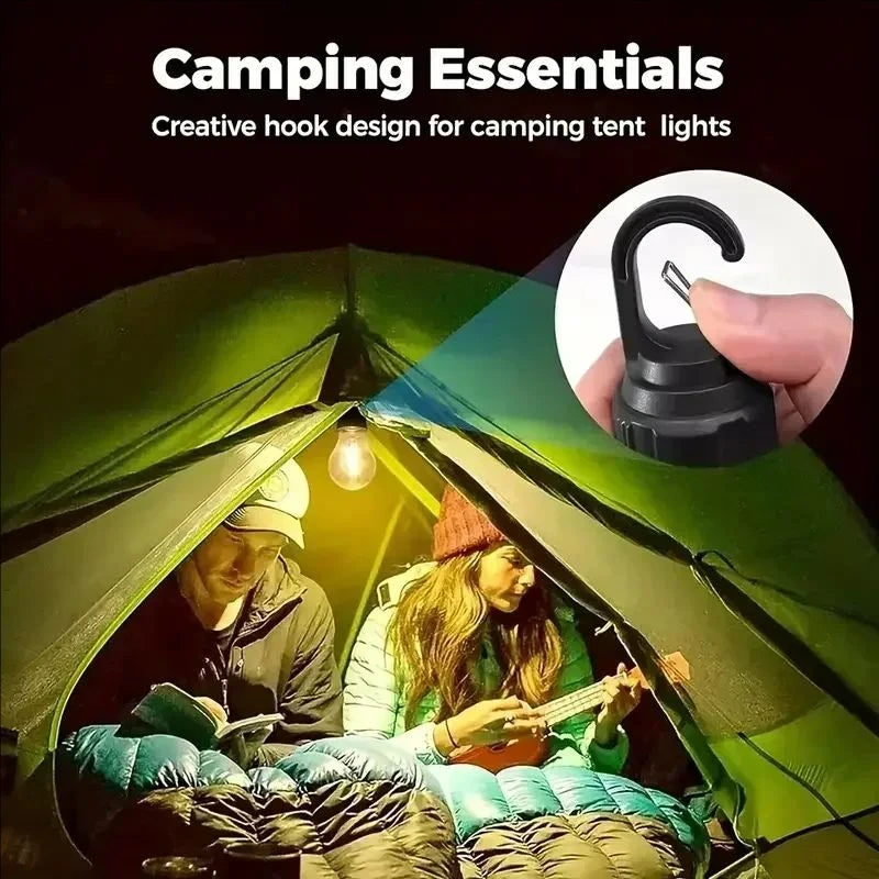 Solar Powered Portable Lamp LED Bulbs USB Charging Solar Light Waterproof Flashlight Night Light Essential for Outdoor Camping