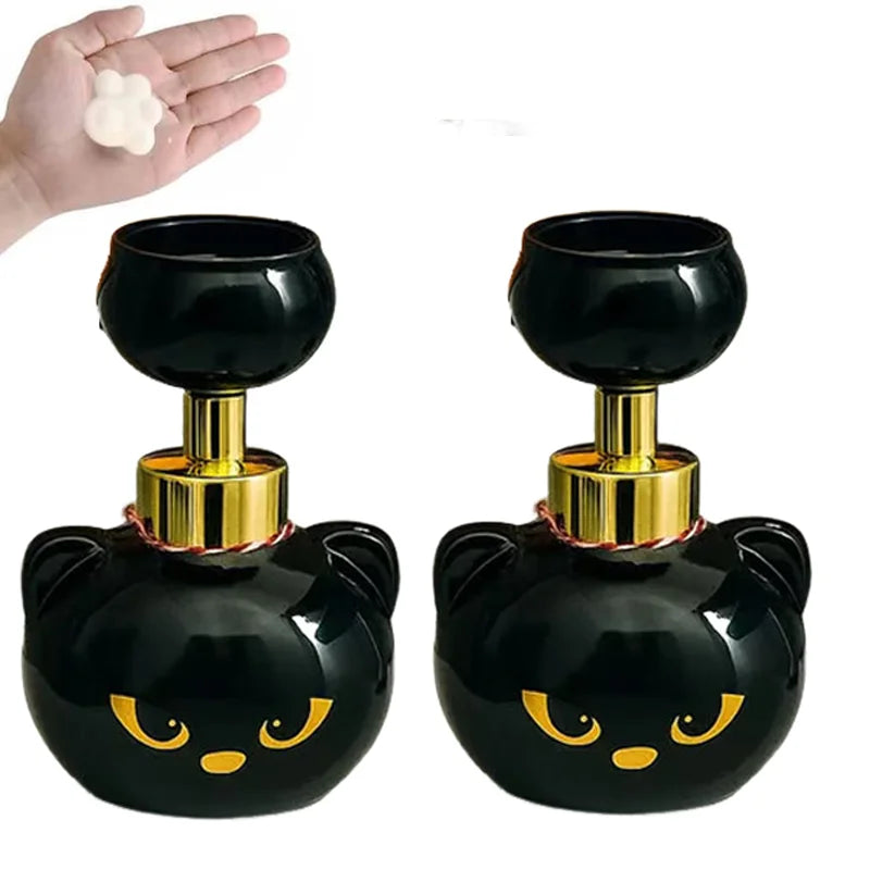 Cute Cat Paw Foam Soap Dispenser Funny Cute Cat Paw Flower Shape Foam Soap Pump Bottles Cat Lover Gift for Bathroom Kitchen