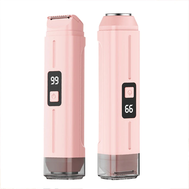 2 IN 1 Woman Hair Trimmer Electric Razor Dual-Head Design Female Shaver For Underarm Arm Leg Bikini Groin Hair Groomer Epilators