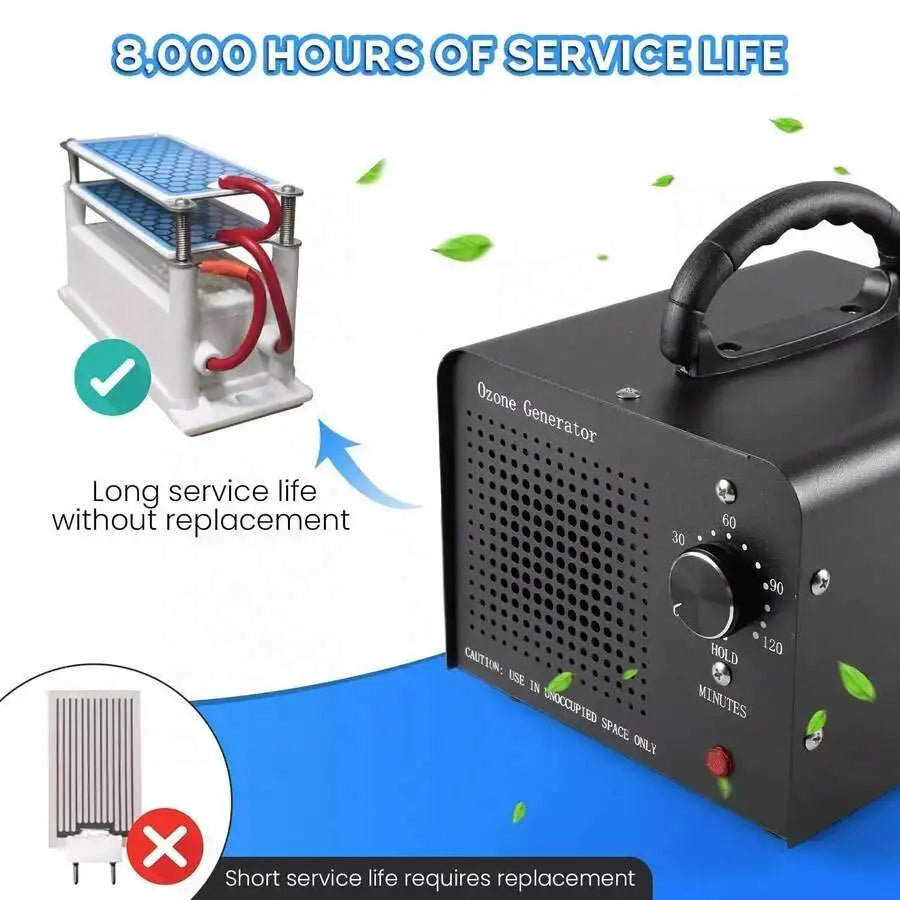 36000mg/H Ozone Generator Machine Air Purifier Ionizer Ozonator Timer For Home