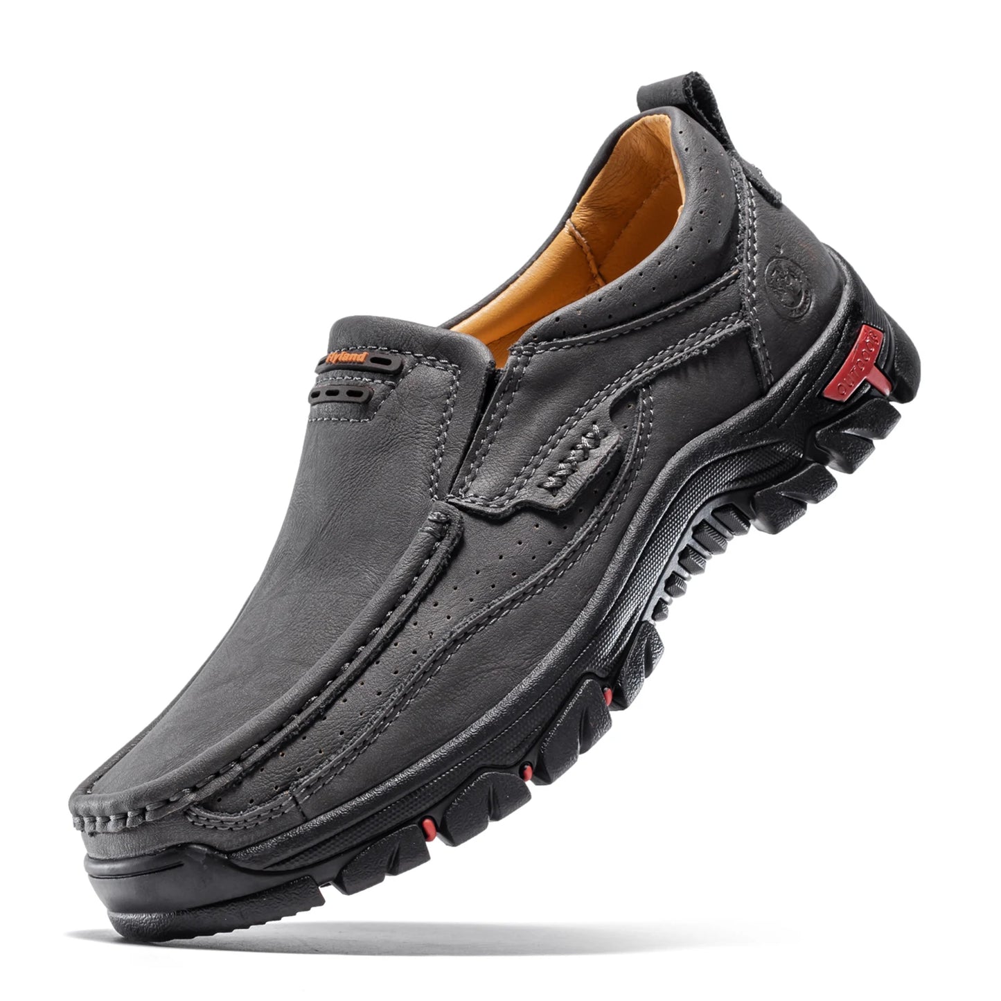 FLYLAND Original Men'S Loafers Handmade Shoes Business Casual Shoes Slip-On Ankle Boots Dress Boots
