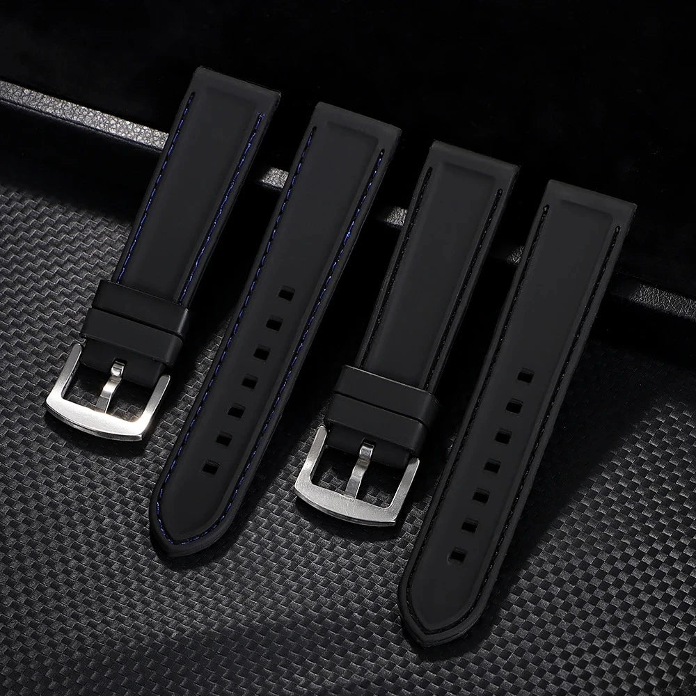 Band 18mm 20mm 22mm 24mm Wristabnd for Bracelet Soft Silicone Watch Strap Men Women Sport Waterproof Belt