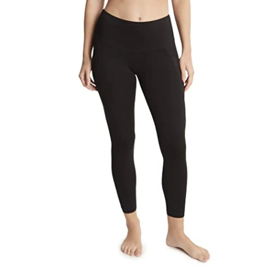 Women's Cotton Stretch Basic 7/8 Legging with Side Pocket