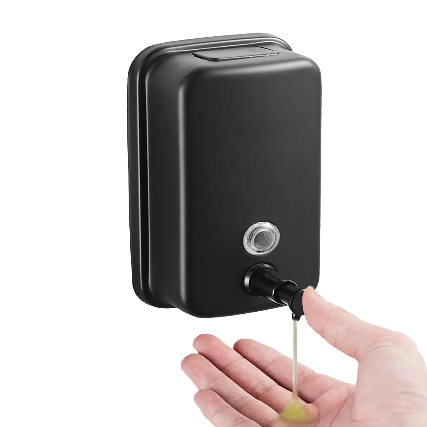 Commercial Soap Dispenser Wall Mount Stainless Steel Soap Dispenser for Hotels Restaurants Bathroom and Home 500ml/17oz