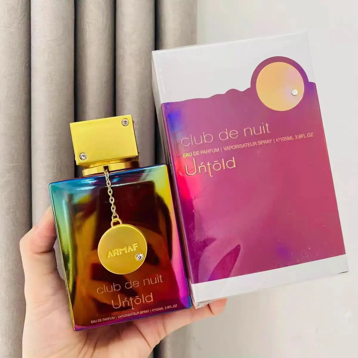 Armaf Club De Nuit Untold Perfume 3.6Oz/105Ml Long Lasting Amber Woody Eau De Parfum Spray for Women
