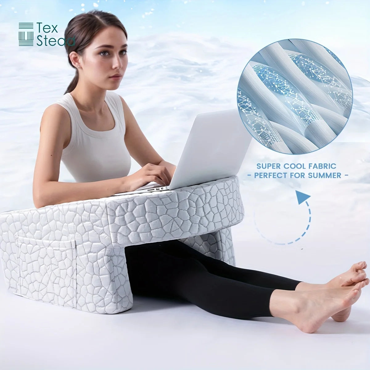 Reading Pillow for Gaming, Extra Large Arm Rest Pillow for Adult, Memory Foam Bed Rest Pillow for Reading, Working,with Rem，1 PC