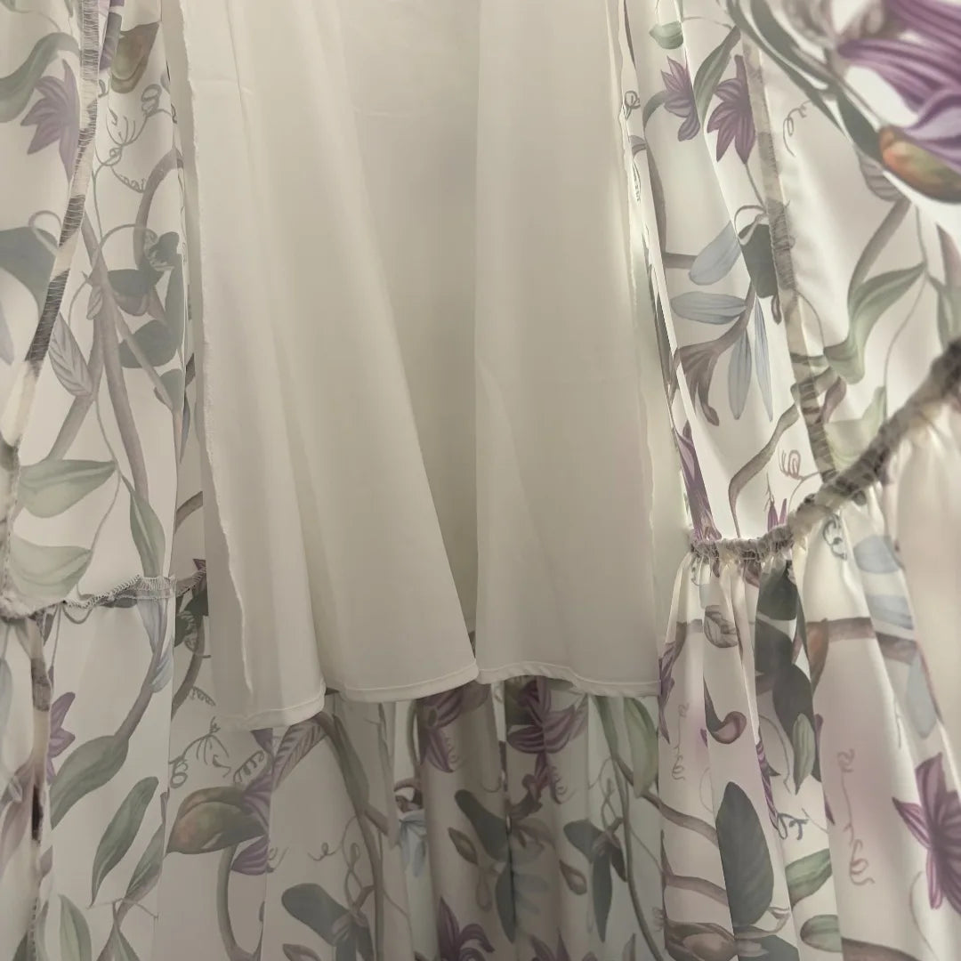 2026 Summer Women Floral Spaghetti Strap Dress, Elegant Vacation Style Sleeveless Waist-Cinched Maxi Dress With Flared Hem