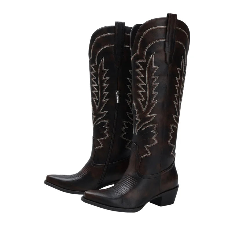 Women’s Cowboy Boots for Country Concert: Tall Western Boots for Cowgirl Outfits For Women & Combat Boots For Women Style