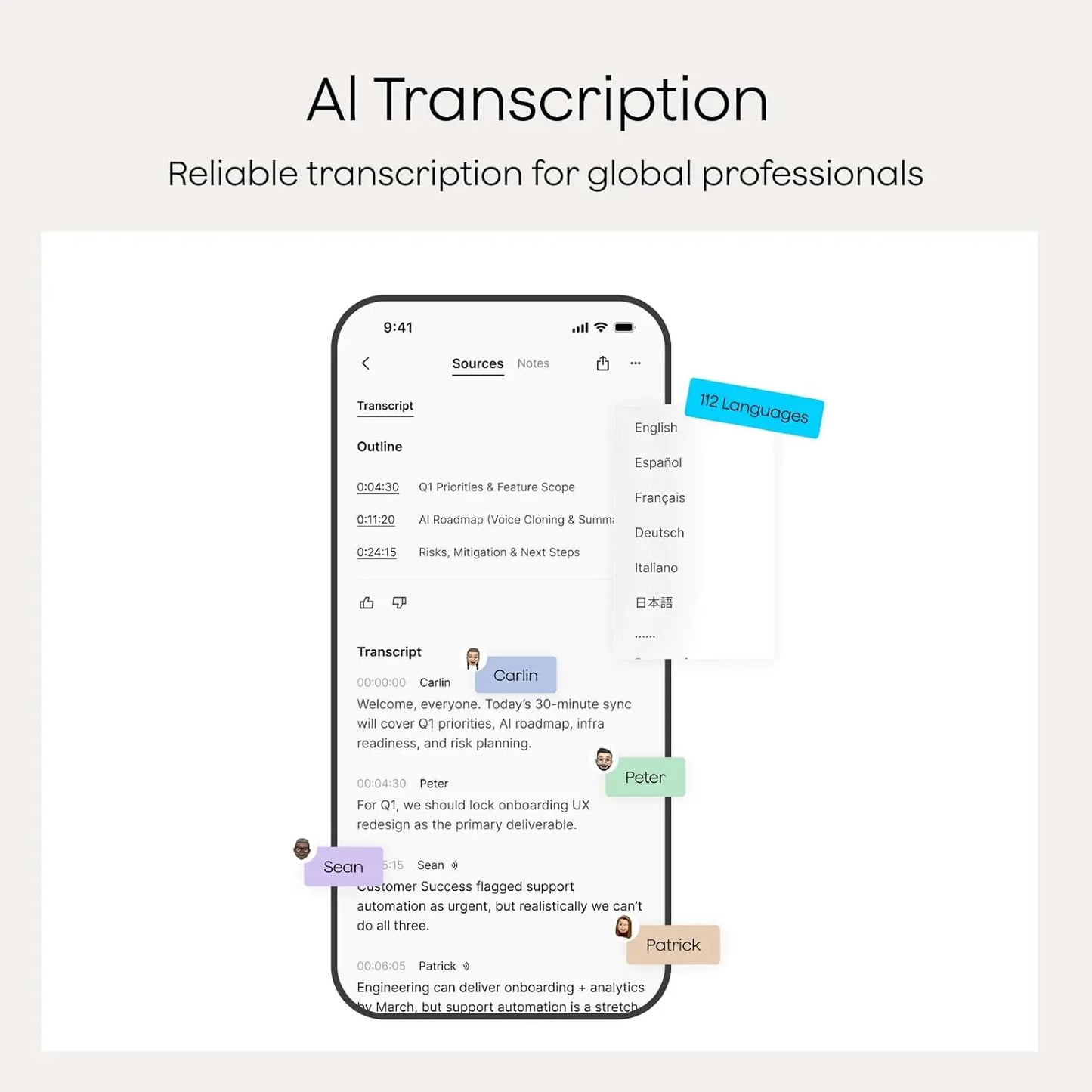 AI Voice Recorder: Transcribe & Summarize 112 Languages, Wearable Design, 20H Recording, for Meetings & Lectures