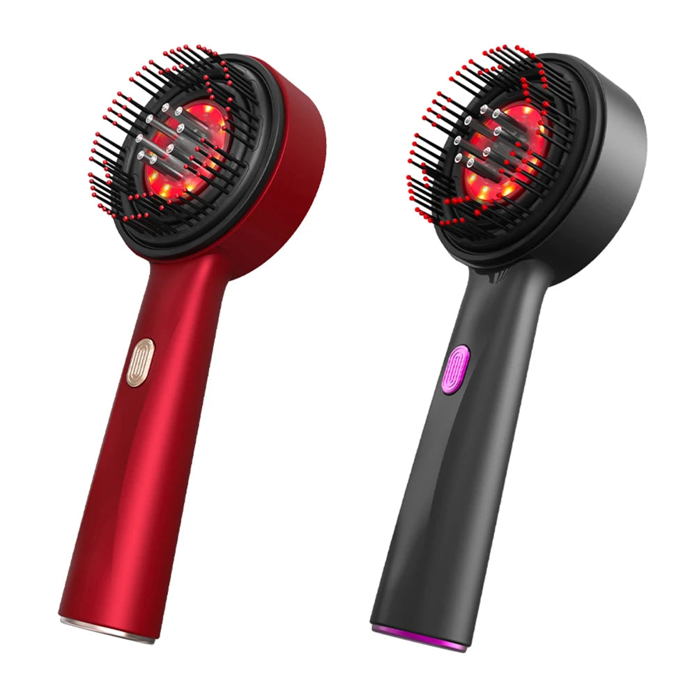 New Electric Head Massage Comb Red Light Therapy Hair Growth Anti Hair Loss Scalp Liquid Oil Applicator Hair Growth Massager