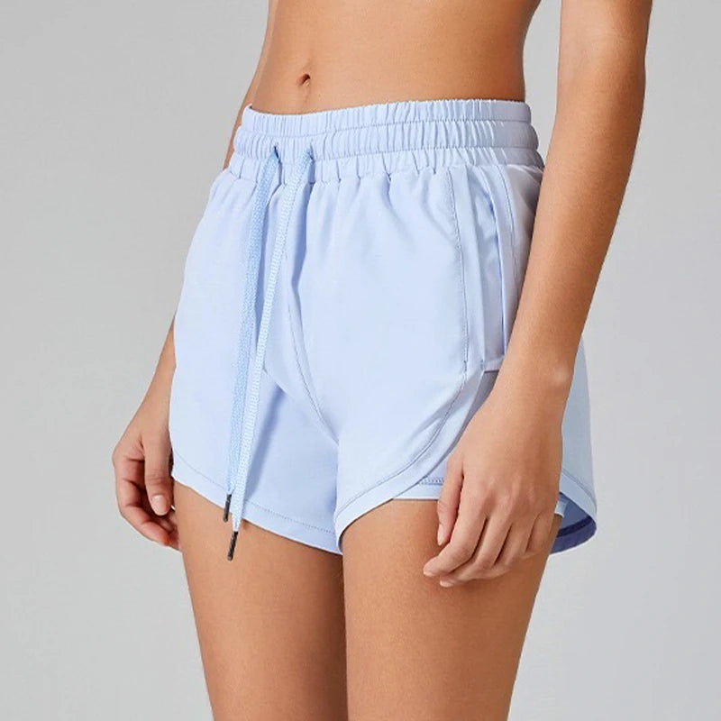 Spandex Yoga Shorts Gym Running Elastic Stretch Neon Spandex Slim Short Summer S-XL