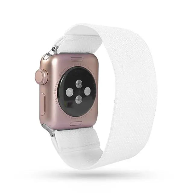Scrunchie Strap for Apple watch band 40mm 44mm 42mm 45mm 41mm 49mm Elastic solo loop bracelet iWatch series 3 se 6 7 8 9 ultra 2