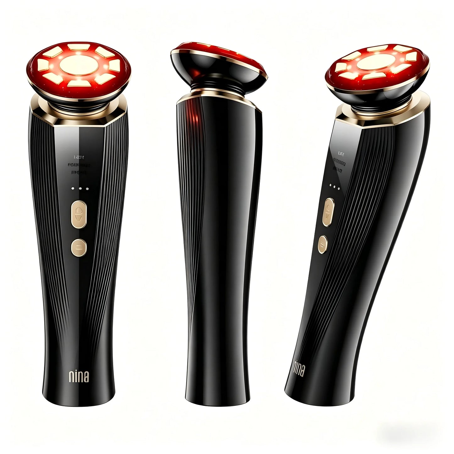 Three in one red light facial and neck beauty device, a skincare tool that eliminates skin swelling and tightens the skin