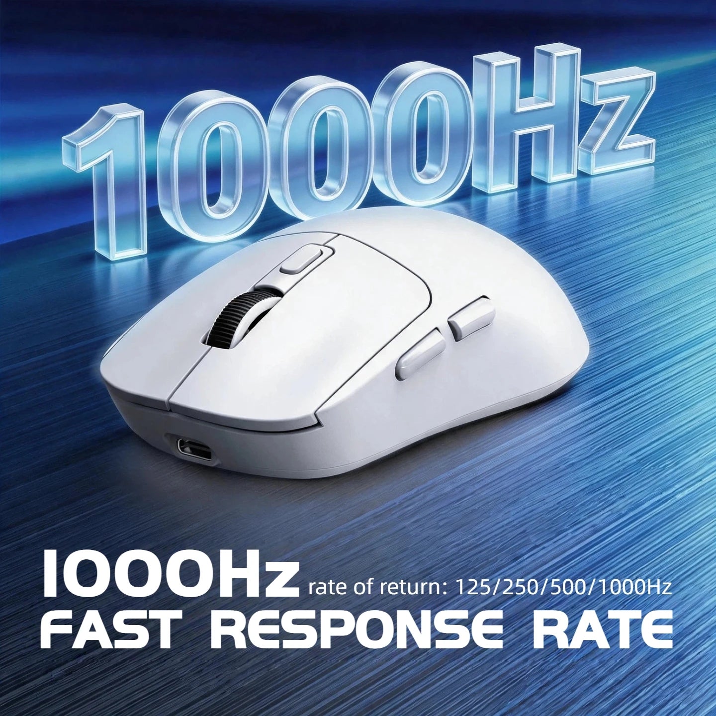 59g Ultra-Light Wireless Gaming Mouse Tri-mode 8000 DPI 1000Hz Rechargeable Ergonomic Mouse for PC Mac Laptop