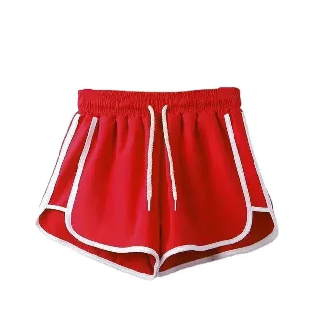 2024 Striped Sports Shorts Women Korean Fashion Casual Mini Shorts Summer Simple Loose Wide Leg Shorts Ladies New