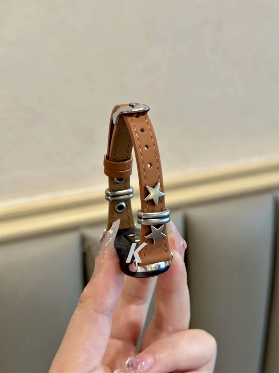Leather Loop For Xiaomi Band 9 Watch Band for Xiaomi Band 8 New Design Band for Xiaomi Smart Band 10 NFC Band Accessories