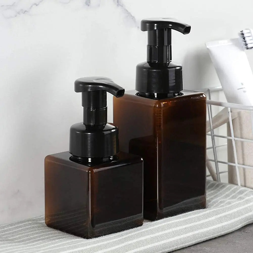 Foaming Soap Dispenser 450ml Refillable Pump Bottle for Liquid Soap Shampoo Body Wash 2 Pack