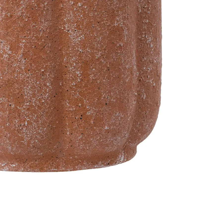 8in Terracotta Flower Planter Pot Ceramic Drainage Hole with Plug Included