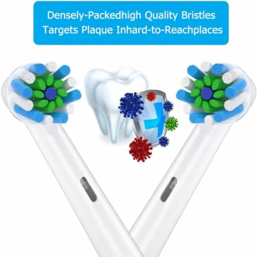 Replacement Brush Heads Fit for Braun Oral b, Compatible with Oral-B Pro 1000/2000/3000/5000/6000 Smart and Genius Electric Too