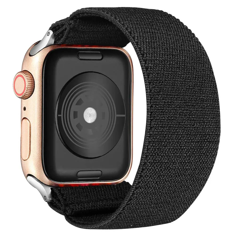 Scrunchie Strap for Apple watch band 40mm 44mm 42mm 45mm 41mm 49mm Elastic solo loop bracelet iWatch series 3 se 6 7 8 9 ultra 2