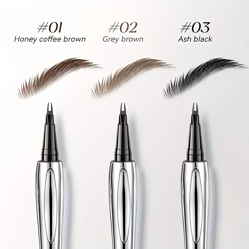 Dual-Forked Eyebrow Pencil & Mascara Set: Precision Tip—Waterproof and Sweat-Resistant—Creates Naturally Full Brows and Lashes.