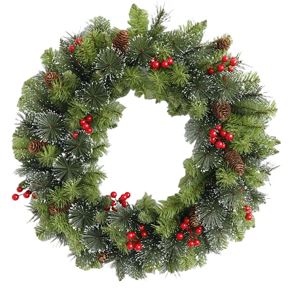 Christmas Hanging Garland Artificial Lighting Holiday Art Wreath Festival Theme Multifunctional Party New Year Decor Props