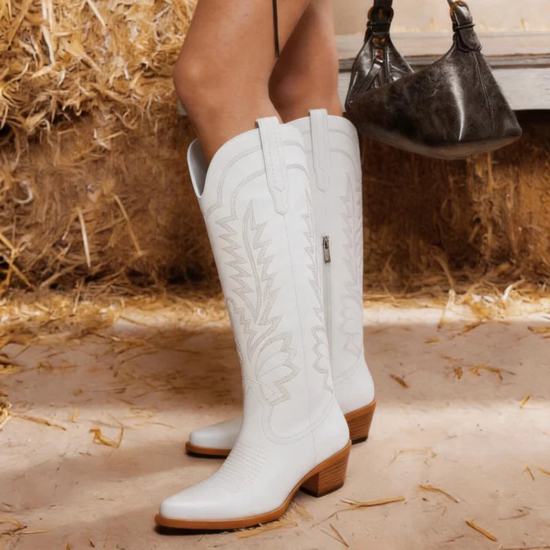 Women’s Cowboy Boots for Country Concert: Tall Western Boots for Cowgirl Outfits For Women & Combat Boots For Women Style