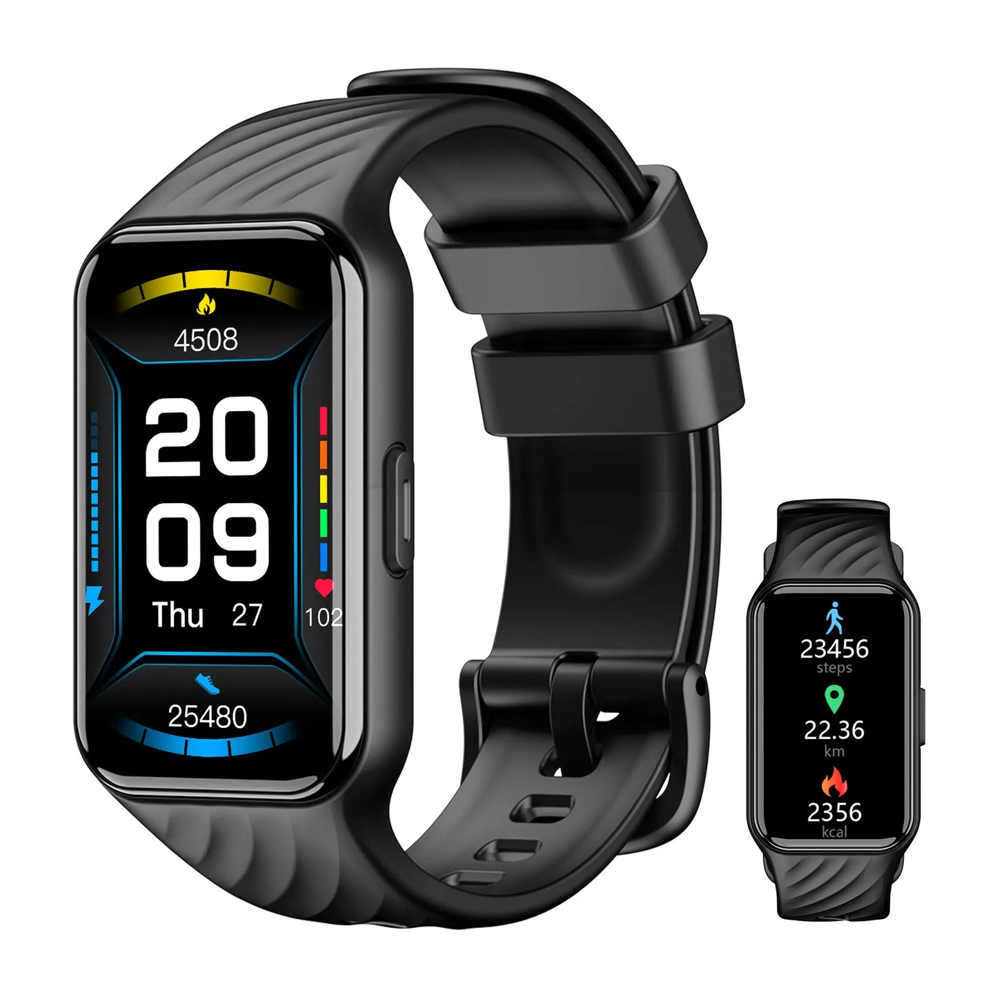 IOWODO R10 Sport Smart Watch for Men Women 1.47‘’ TFT Display Blood Oxygen Heart Rate Health Monitoring Bluetooth Smartwatch
