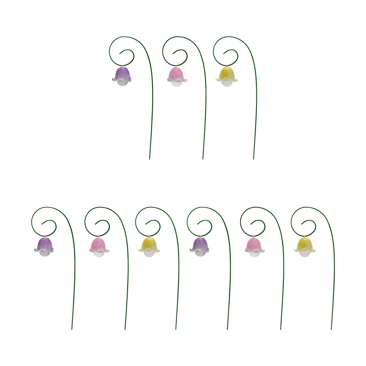 9pcs,Lily Of The Valley That Will Never Wither, Fairy Garden Accessories, Miniature Figurines, Micro Landscape For Fairy Garden,