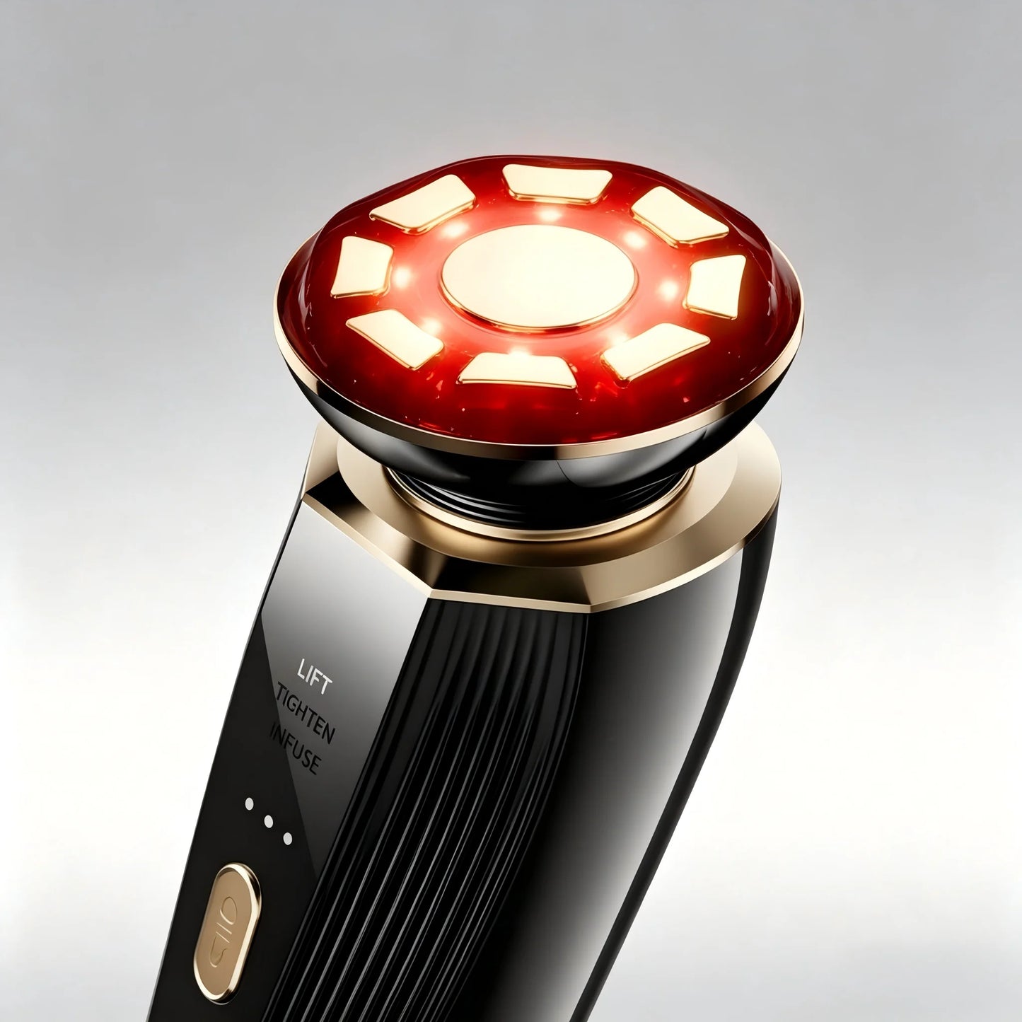 Three in one red light facial and neck beauty device, a skincare tool that eliminates skin swelling and tightens the skin