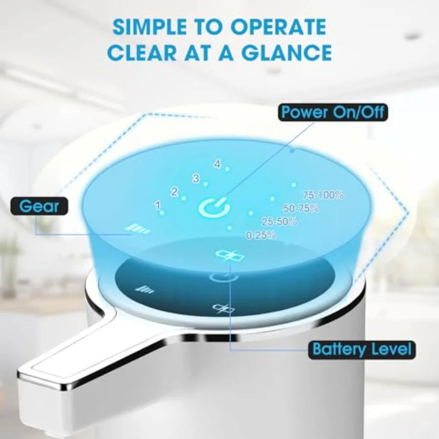4 Pack Touchless Automatic Soap Dispenser for Bathroom Countertop Kitchen Sink, White Stripes ABS Plastic, Smart Sensor Foam Ha