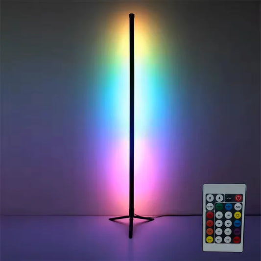 App Controlled RGB Corner Floor Lamp Musical Dimmable for Party Wedding Holiday Events Decoration