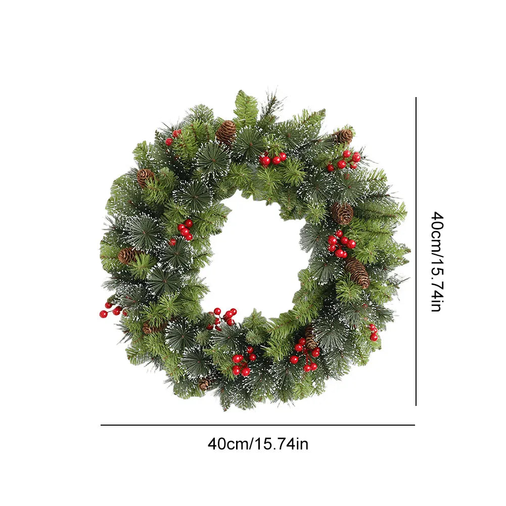 Christmas Hanging Garland Artificial Lighting Holiday Art Wreath Festival Theme Multifunctional Party New Year Decor Props