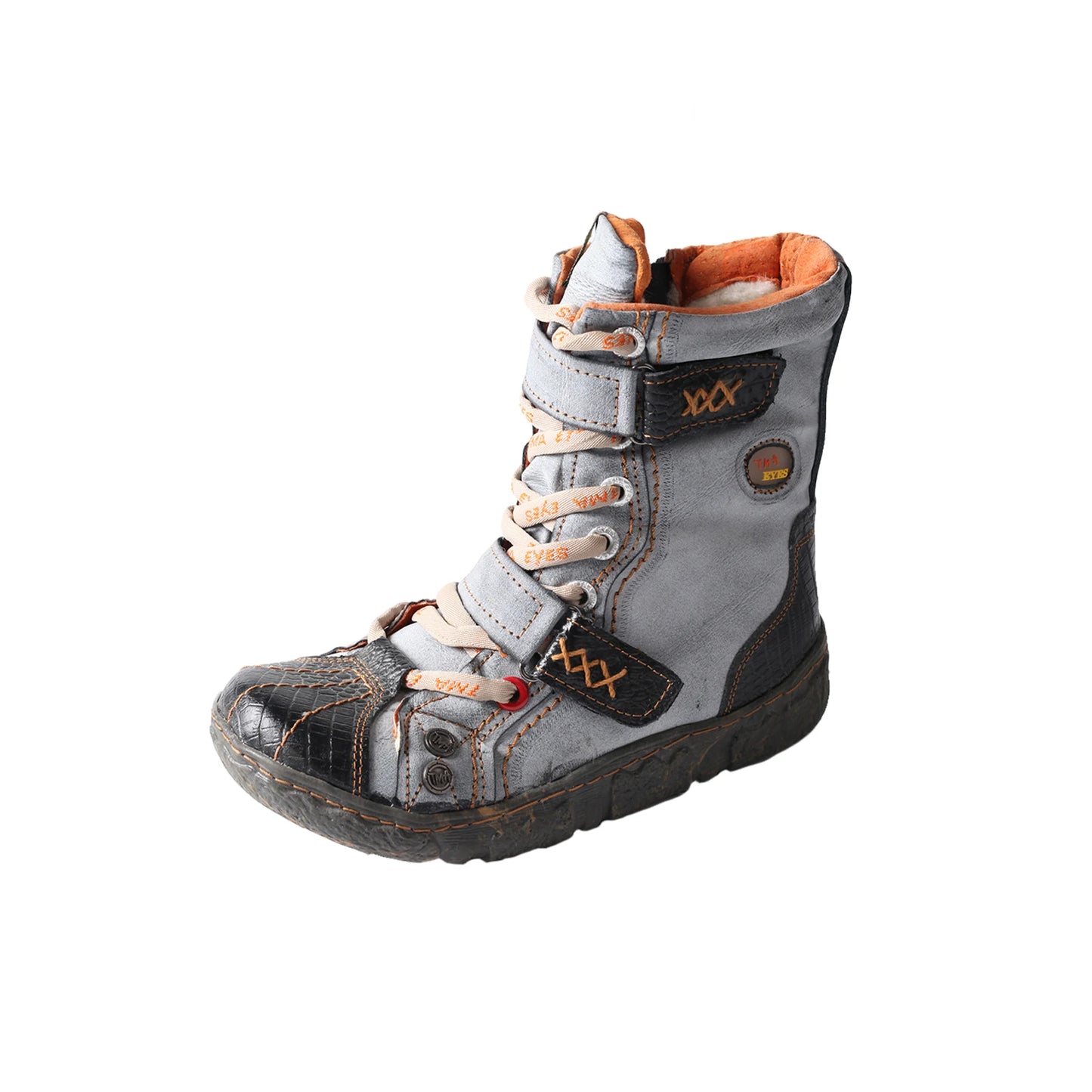 TMA EYES Women's Winter Retro Snow Boots Vintage Trendy Warm Fur Lined Ankle Boots Non-slip Outdoor Shoes