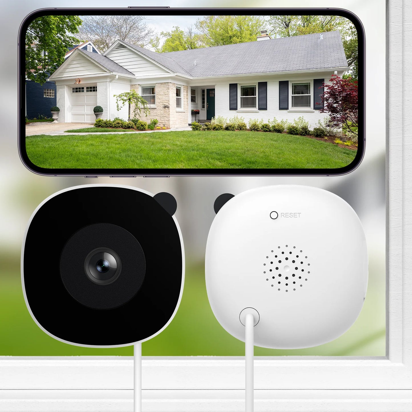 2K Window Camera WiFi Indoor Cameras For Home Security Full Color Night Vision Two-Way Audio Motion Detection