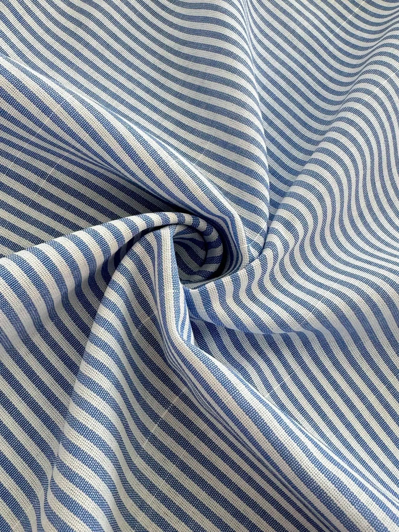 Women's Striped Ruffled Collar Petal Sleeve Blouse