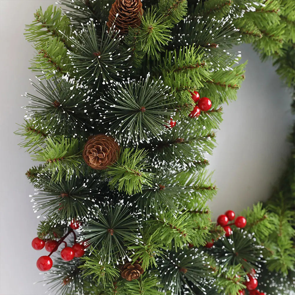 Christmas Hanging Garland Artificial Lighting Holiday Art Wreath Festival Theme Multifunctional Party New Year Decor Props
