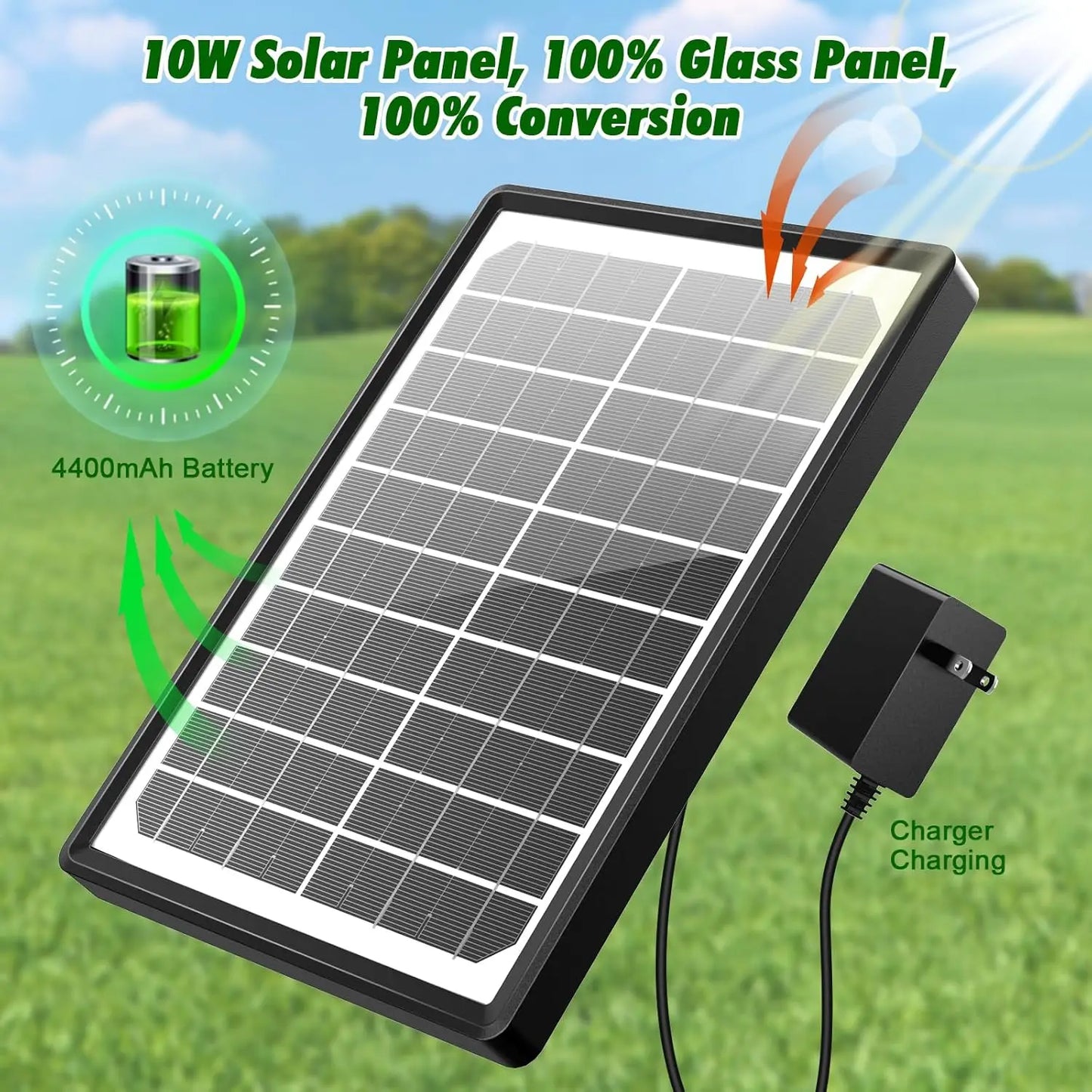 10W Solar Water Fountain with Colorful LED Light 4400mAh Rechargeable Battery Remote Control Solar Fountain Pump with 16 Nozzles