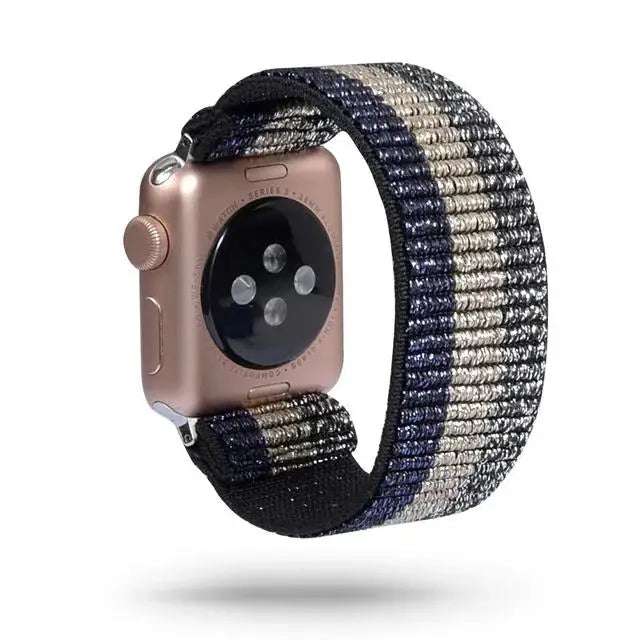 Scrunchie Strap for Apple watch band 40mm 44mm 42mm 45mm 41mm 49mm Elastic solo loop bracelet iWatch series 3 se 6 7 8 9 ultra 2