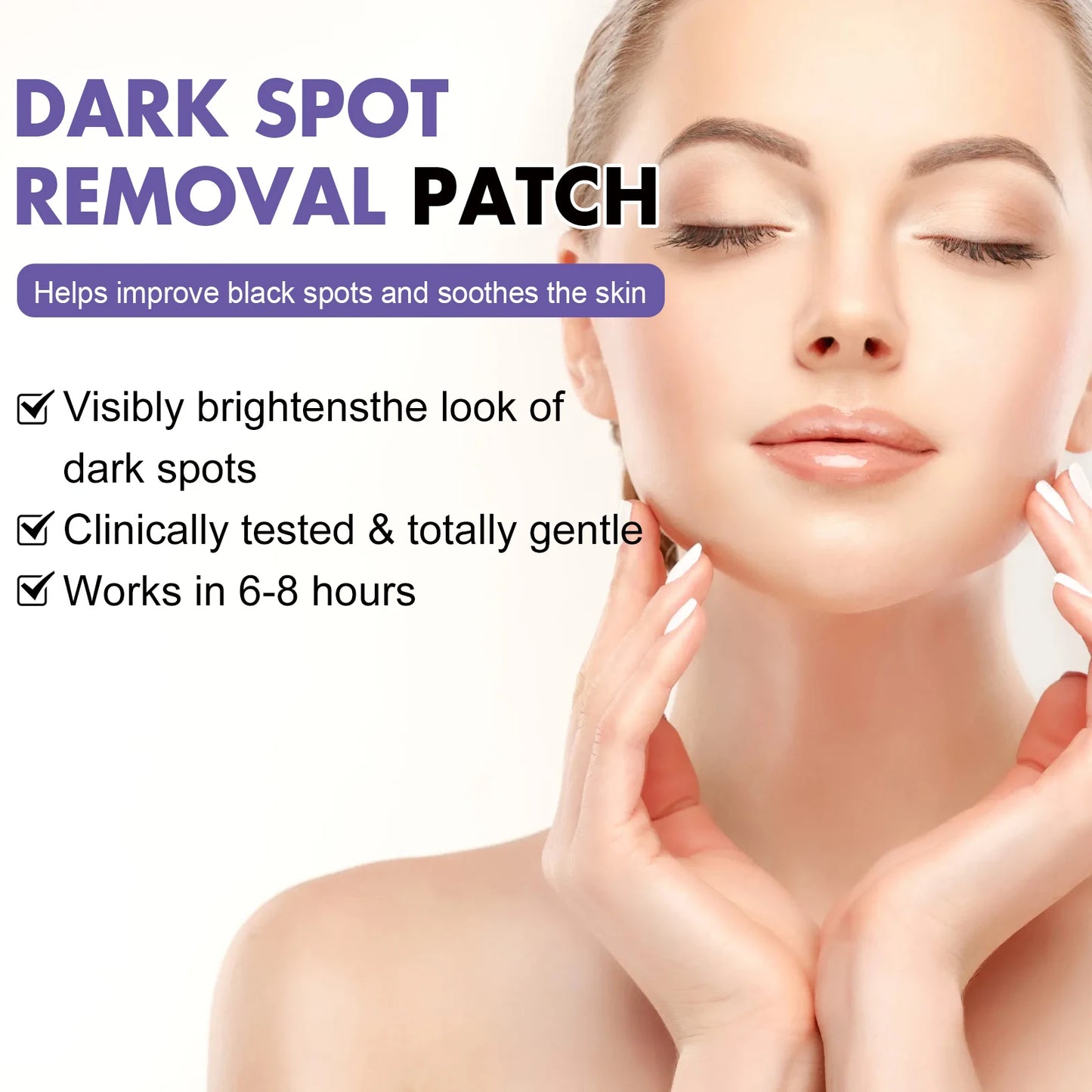 Dark Spot Correcting Patches, Facial Invisible Care Stickers for Freckles Melasma, Brightening Lightening Fade Treatment